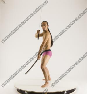 ELMER DIFFERENT POSES WITH KATANAS (7)